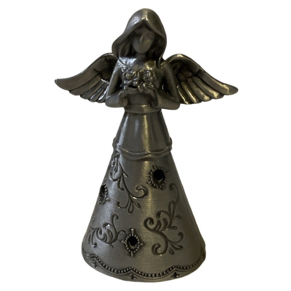Faithful Angel ANGELS OF Courage ORNAMENT Ganz Angel‎ Holding Flowers Metal